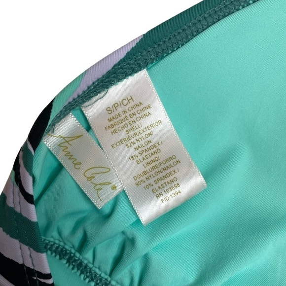 Anne Cole Zesty Tropical Printed Ring Halter Bikini Top Small New - Picture 7 of 7